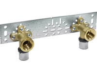 PIPETEC Lisovací nástěnné koleno PFWWSET1604 měděné, 16x2 - Rp 1/2