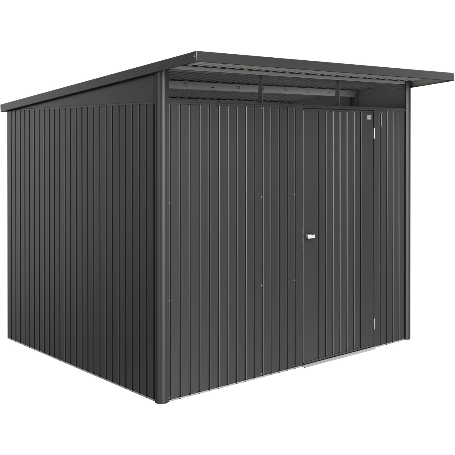 Biohort Plechový domek AvantGarde ECO A6 stand.dveře tm.šedá 260x260x218 cm