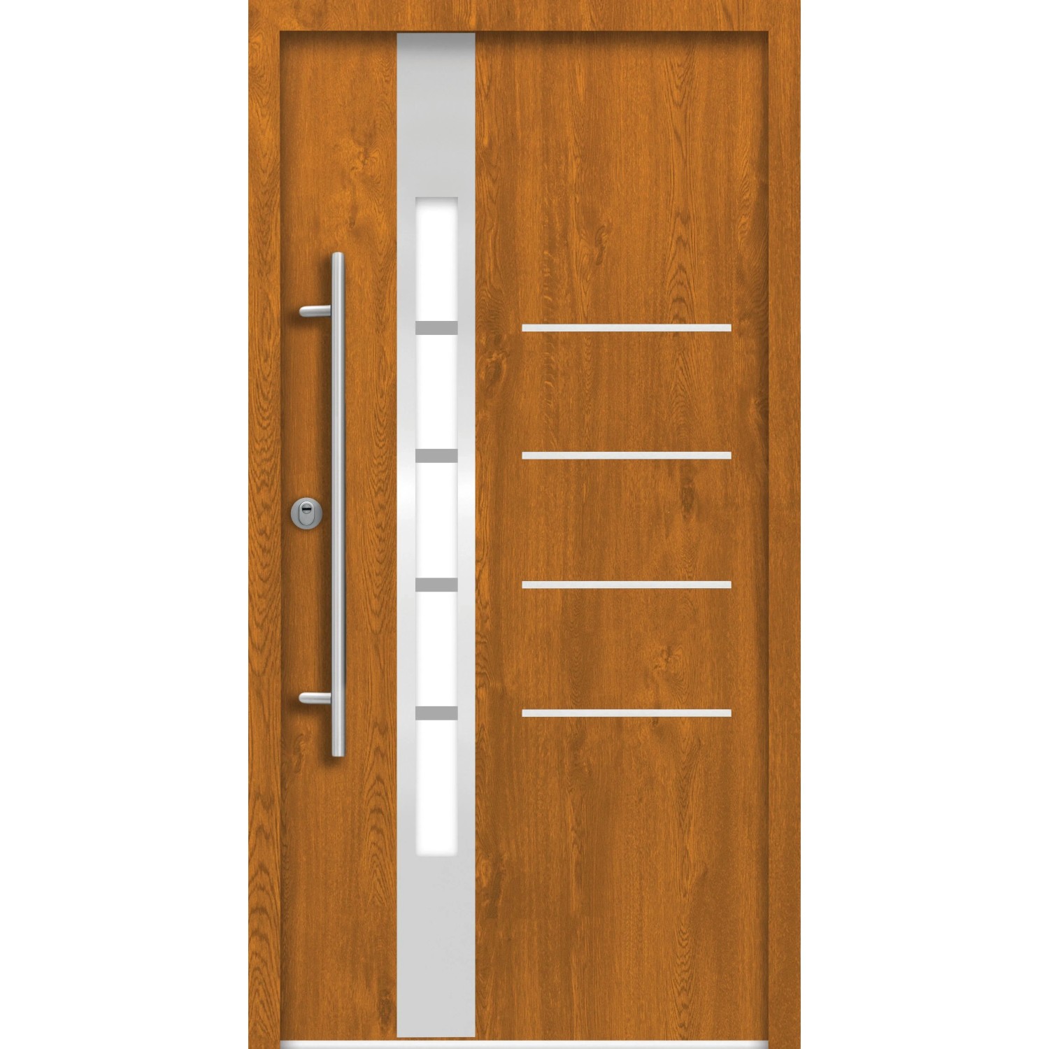 Splendoor Bezpečnostní dveře ThermoSpace Berlin, RC2, dub zlatý, 100 L