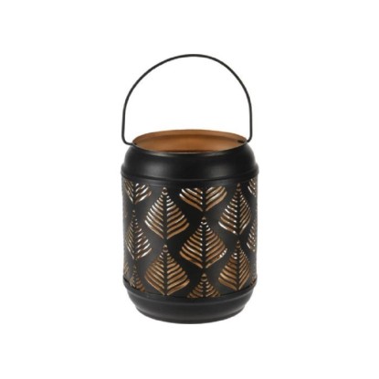 Koopman Lucerna, černá/zlatá, 10 x 8,5 x 13 cm