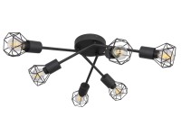 GLOBO Stropní svítidlo XARA I černá E14 40 W pr. 630 x 180 mm