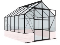 Vitavia Skleník Cassandra 8300 ESG 3 mm černý prášk.lak. 257 x 323 cm