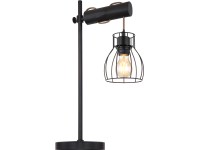 GLOBO Stolní lampa MINA, E27, matně černá, 33 x 18 x 55 cm