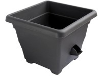 Plastia Samozavlažovací květináč Bergamot antracit 25 x 25 cm Plastia Samozavlažovací květináč Bergamot antracit 25 x 25 cm