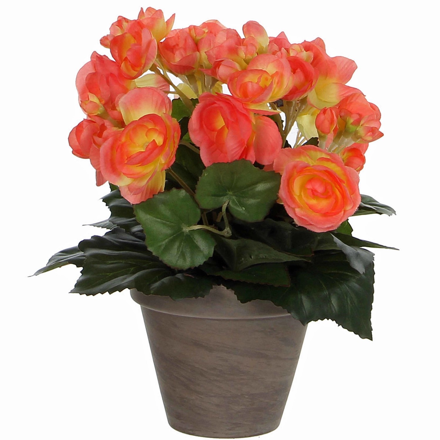 Mica Decorations Umělá květina Begonia lososová 30 cm