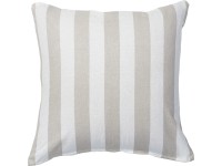 Naplněný polštář obdélníkové pruhy, béžový, 40 x 40 cm