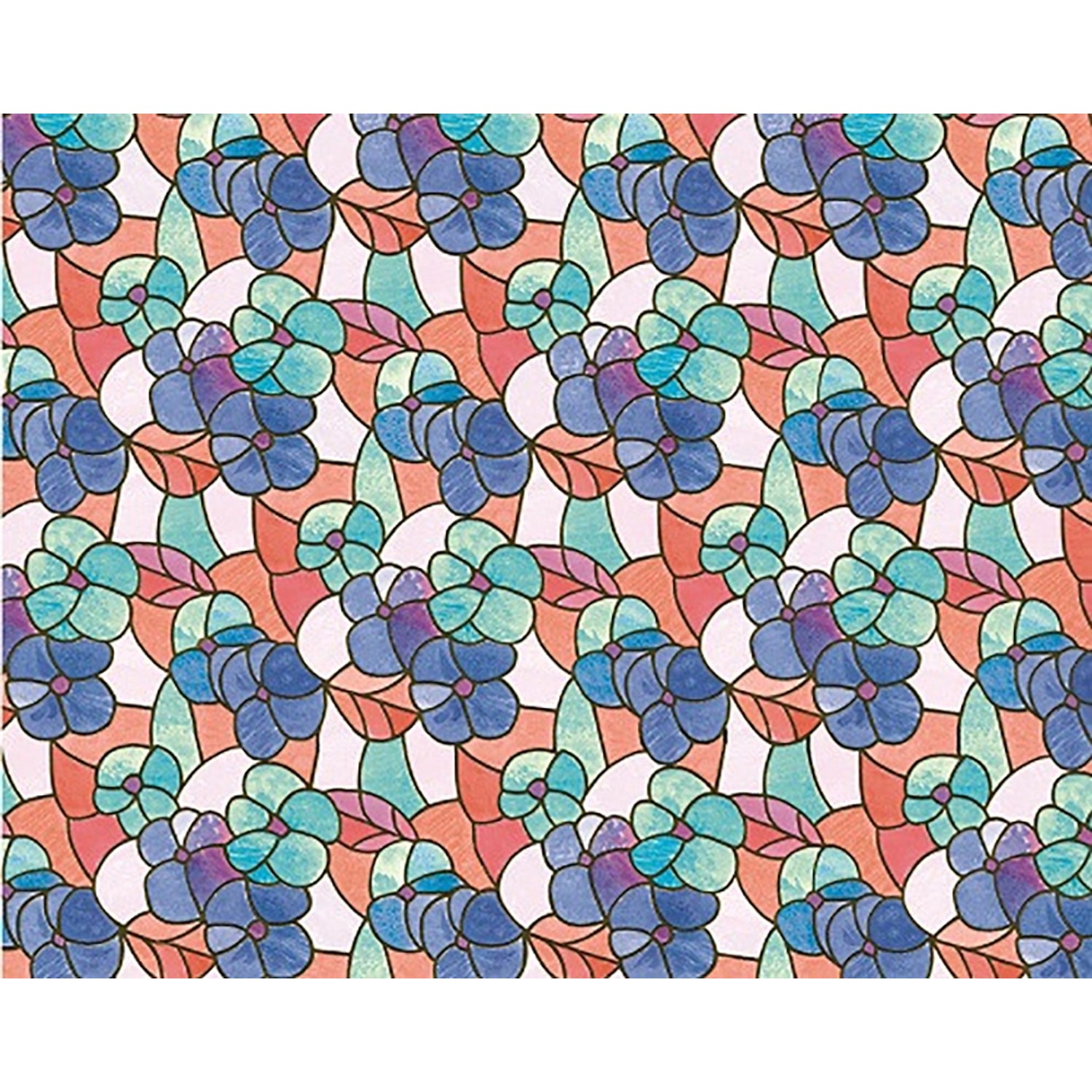 d-c-fix Staticky přilnavá fólie do okna Lisboa Spring, 150 x 45 cm