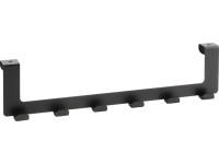Bemeta Věšák na dveře DARK se 6 háčky 350 x 87 x 34 mm