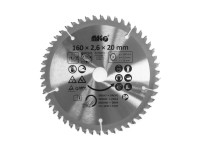 Magg Pilový kotouč 160 x 2,6 x 20 mm / 50 zubů střídavě trapézové Magg Pilový kotouč 160 x 2,6 x 20 mm / 50 zubů střídavě trapézové
