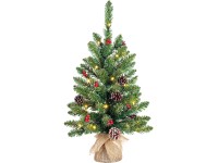 Black Box Trees Umělý vánoční stromeček Creston juta s námrazou, 20 LED, 60 cm Black Box Trees Umělý vánoční stromeček Creston juta s námrazou, 20 LED, 60 cm