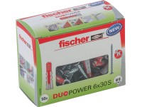 Fischer Hmoždinka DuoPower 6 x 30 S se šrouby, 50 ks