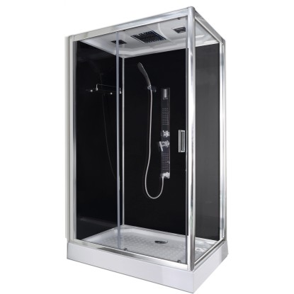 Sanotechnik Kompletní sprchový kout Trend 3, chrom, 120 x 80 x 215 cm