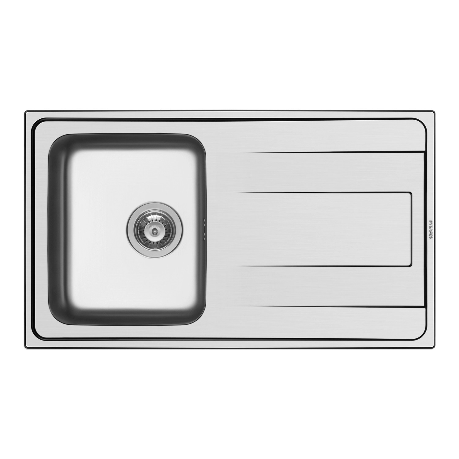 PYRAMIS Nerezový dřez ALEA 1B 1D hladký, 86 x 50 cm
