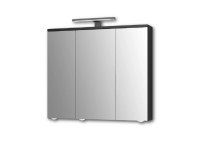 Jokey LED zrcadlová skříňka Arda černá 72,5 x 68,5 x 19,5 cm