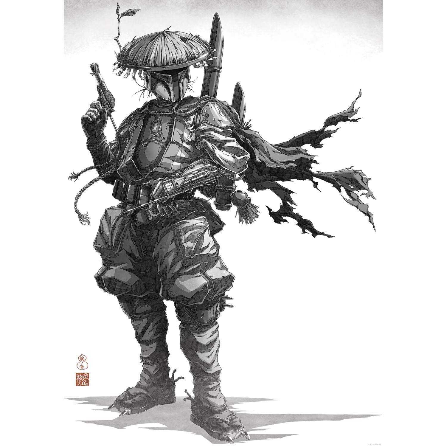 Komar Plakát Star Wars Vision Samurai Bounty Hunter 50 x 70 cm
