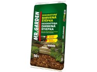 Mr.Garden Dekorační barvená štěpka, hnědá, 50 l