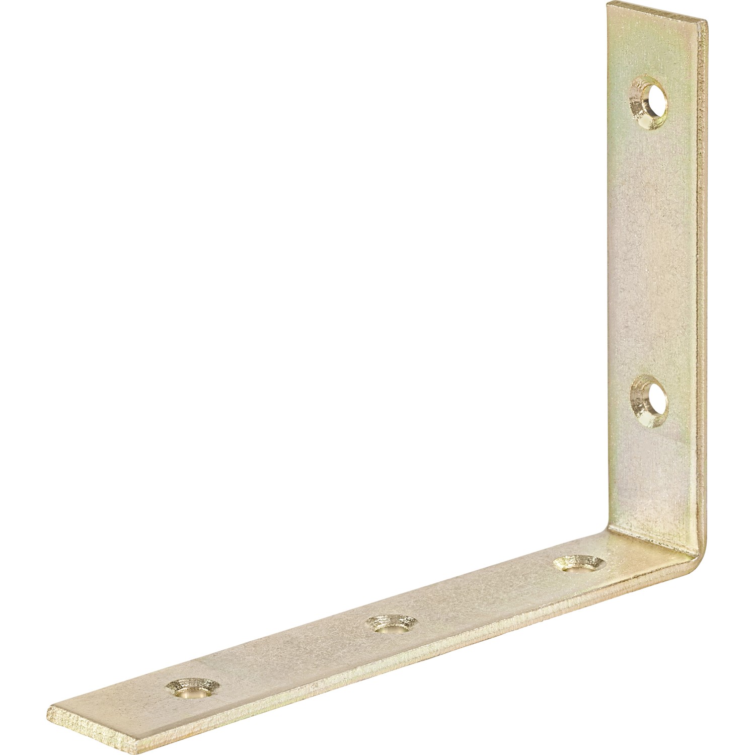 Konstrukční úhelník, žlutě pozinkovaný, 110 mm x 150 mm x 25 mm