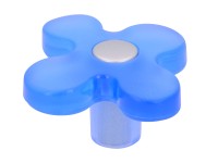 Siro Knopka SM8116I na dětský nábytek plast modrá/hliník 50 mm