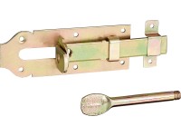Bezpečnostní zástrčka, žlutě pozinkovaná, 160 mm x 46 mm