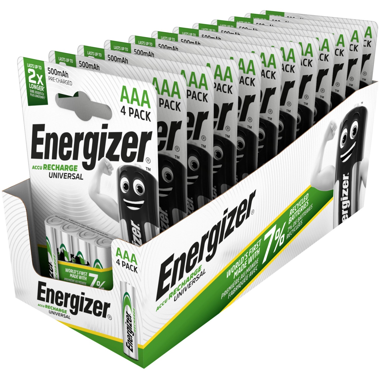 Energizer Batterie Ricaricabili AAA Recharge