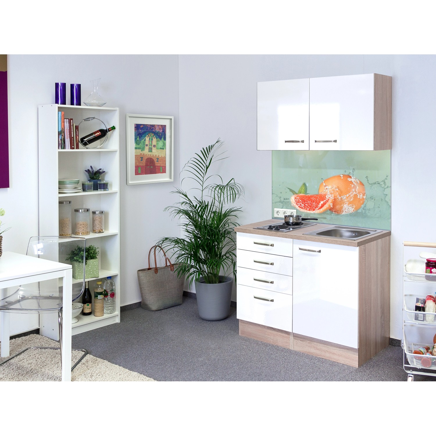 Flex-Well Kuchyně Valero 100 cm/typ 1 - varná deska