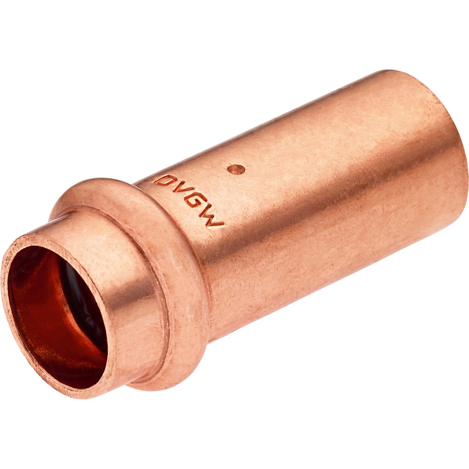 Lisovací redukční vsuvka měděná, pr. 18 mm x 15 mm, 1 ks