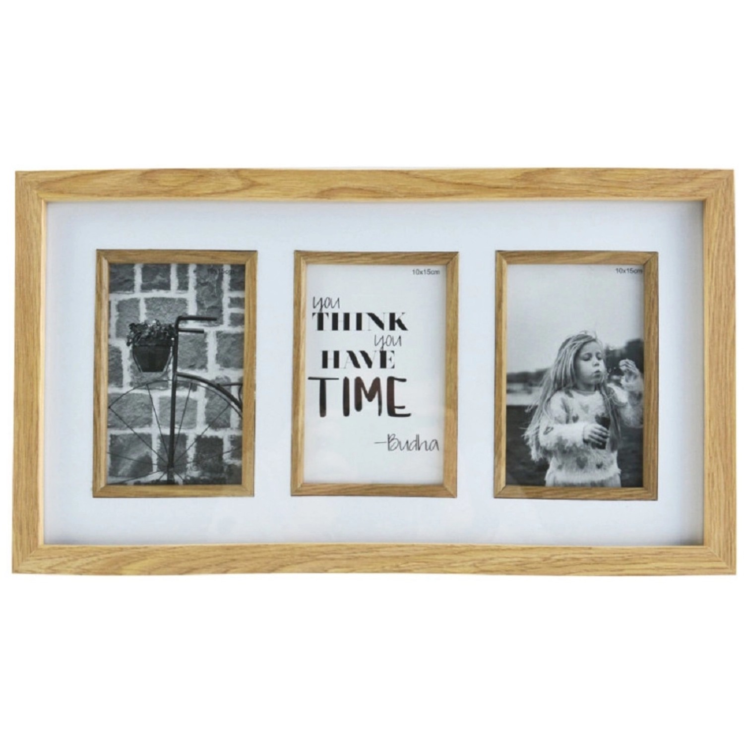 FALC Multirámeček na 3 fotky, přírodní, 10 x 15 cm