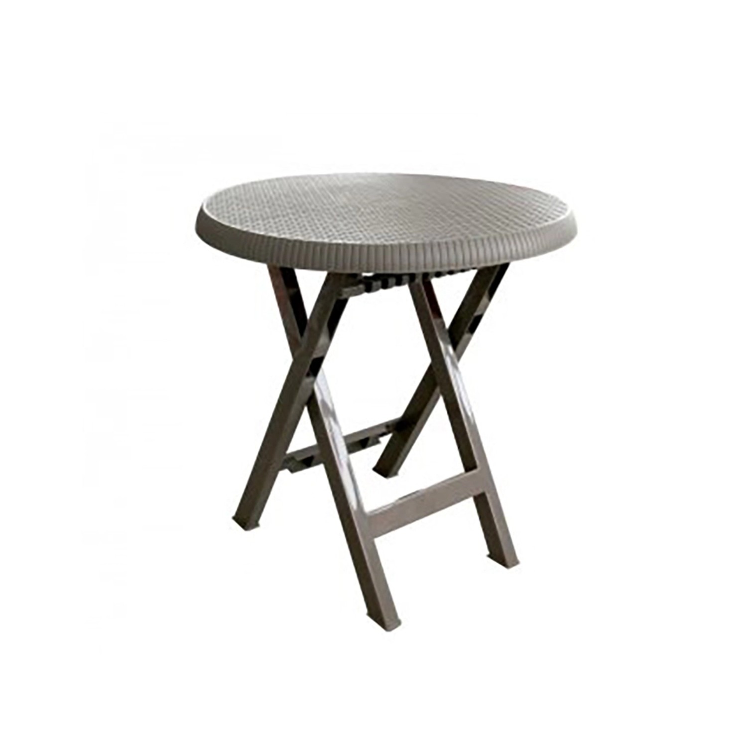 MEGA PLAST Skládací stolek TEO cappuccino pr. 70 x 70 cm