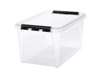 SmartStore Skladovací box Classic s víkem, transparentní, 39 x 59 x 31 cm, 46 l
