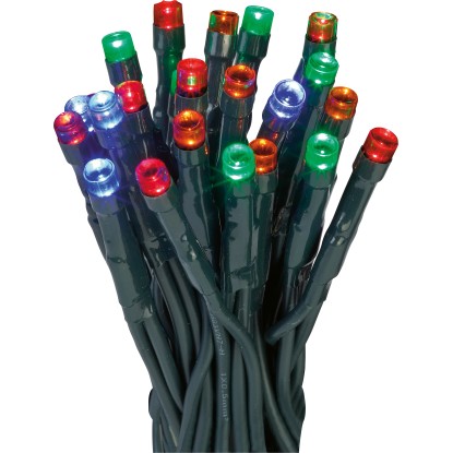 OBI LED světelný řetěz 10 LED pestré barvy provoz na baterie