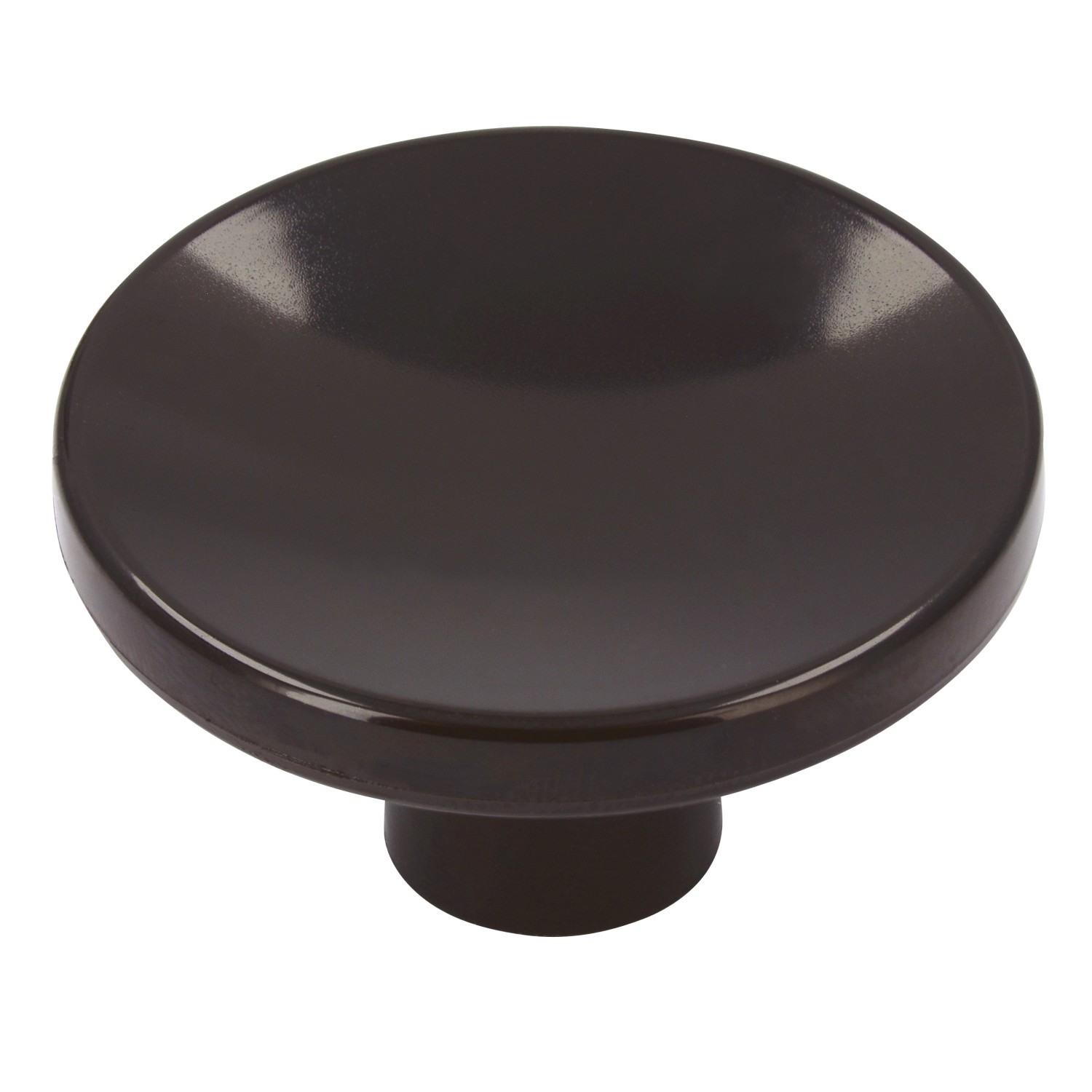 Siro Nábytková knopka 0192 kulatá, plast černohnědá 40 mm