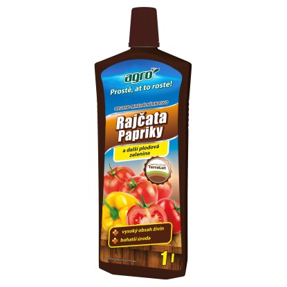 AGRO Organo-minerální kapalné hnojivo na rajčata, papriky a okurky 1 l