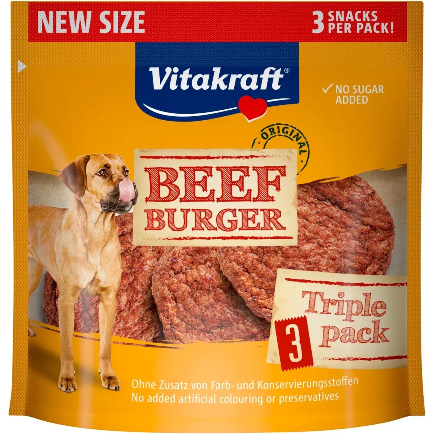 Vitakraft Pochoutka pro psy Beef Burger, 3 ks