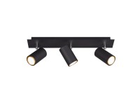 Trio 3-bodové svítidlo Marley černé 48 x 15 x 9 cm