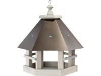 Ptačí krmítko, borovicové dřevo/kov, šedá/měděná, 33 x 29 x 35 cm Ptačí krmítko, borovicové dřevo/kov, šedá/měděná, 33 x 29 x 35 cm
