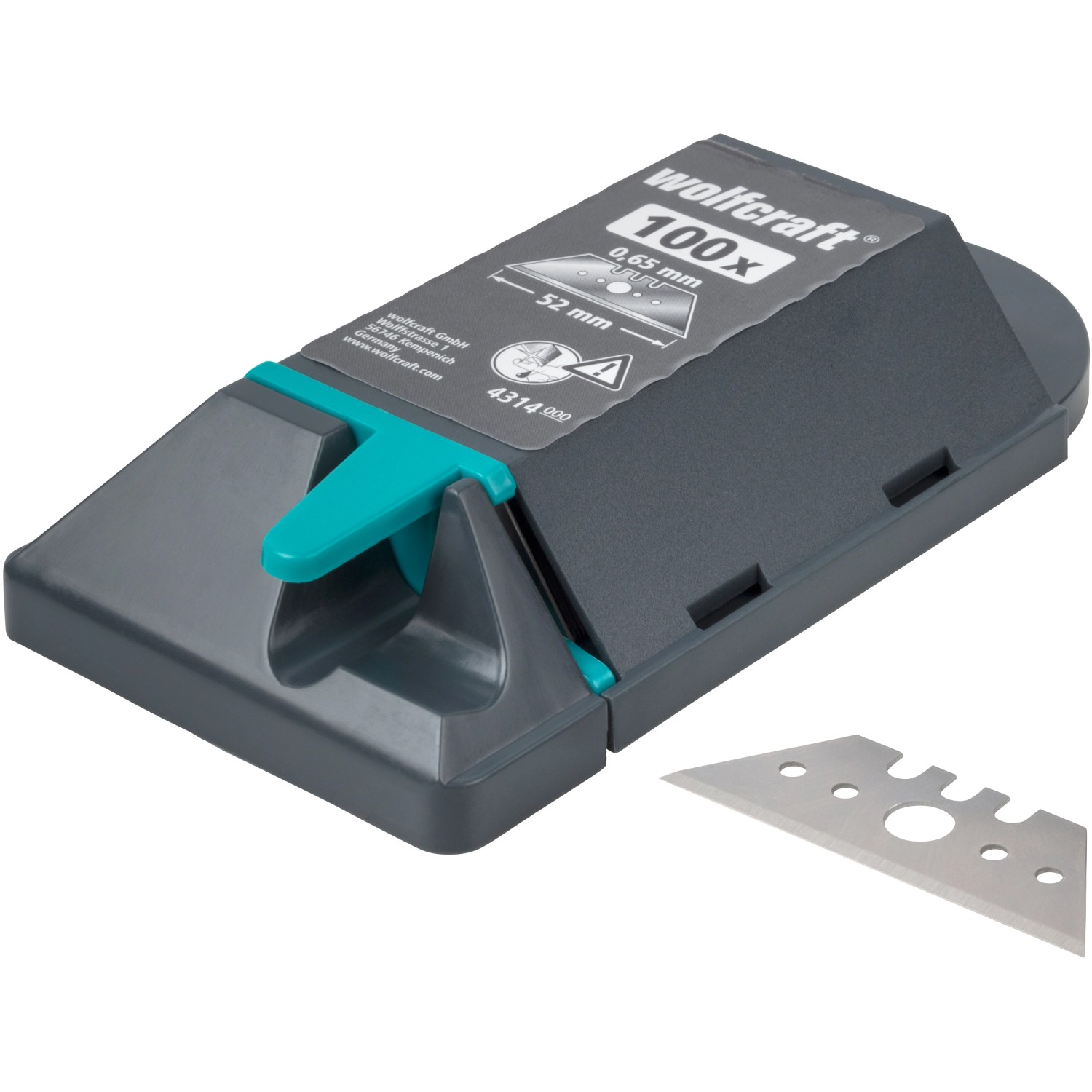 Wolfcraft Profesionální trapézové čepele, 100 ks, 0,65 x 52 mm