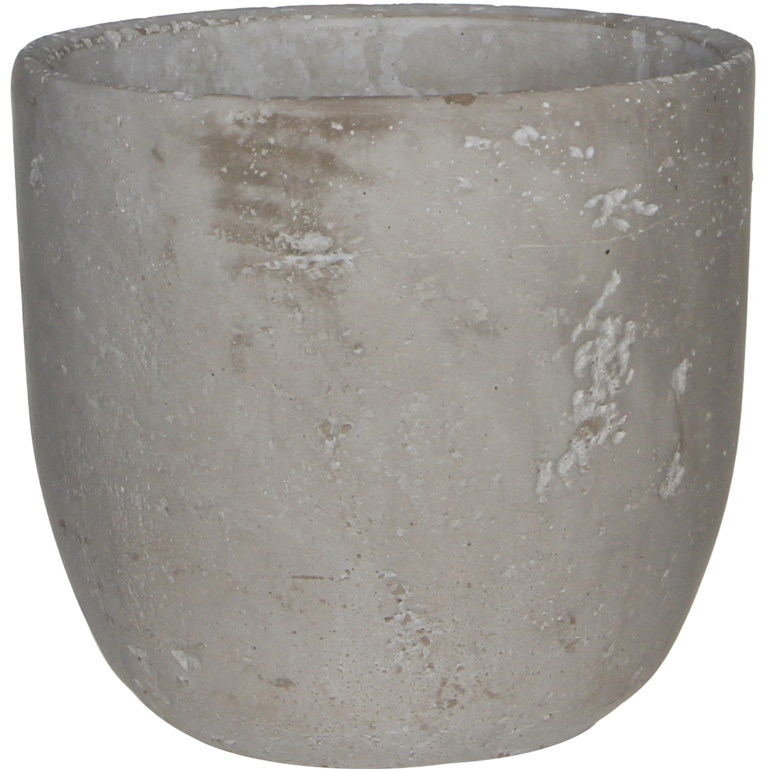 Mica Decorations Květináč Jimmy světle šedý, pr. 17 x 16 cm