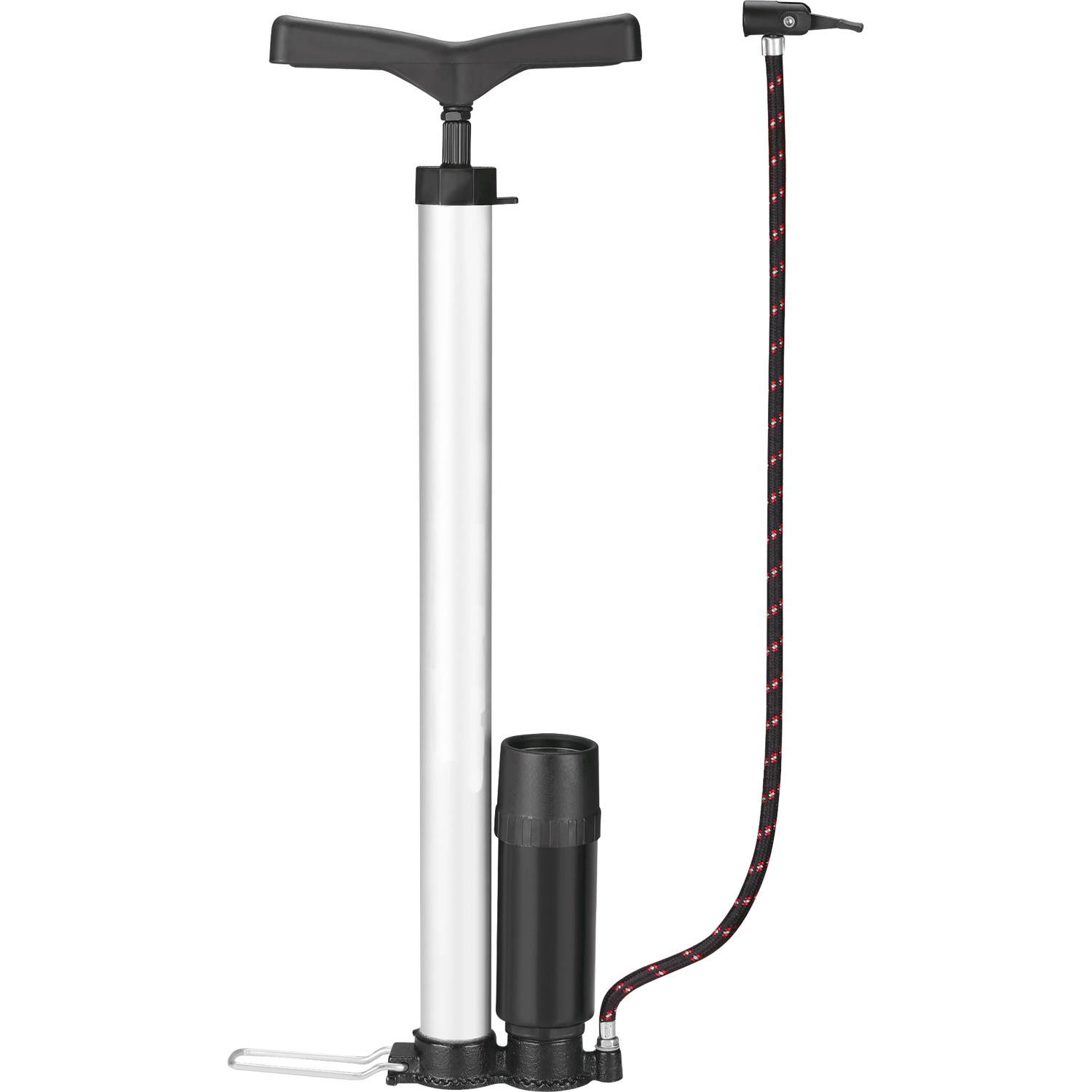 Stojanová hustilka s manomentrem, hliník, 5 bar