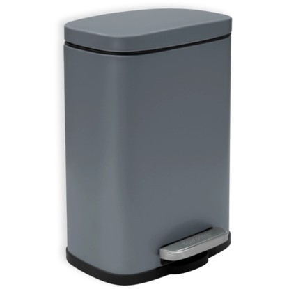 Spirella Nášlapný odpadkový koš Akira, šedá matná, 5 l