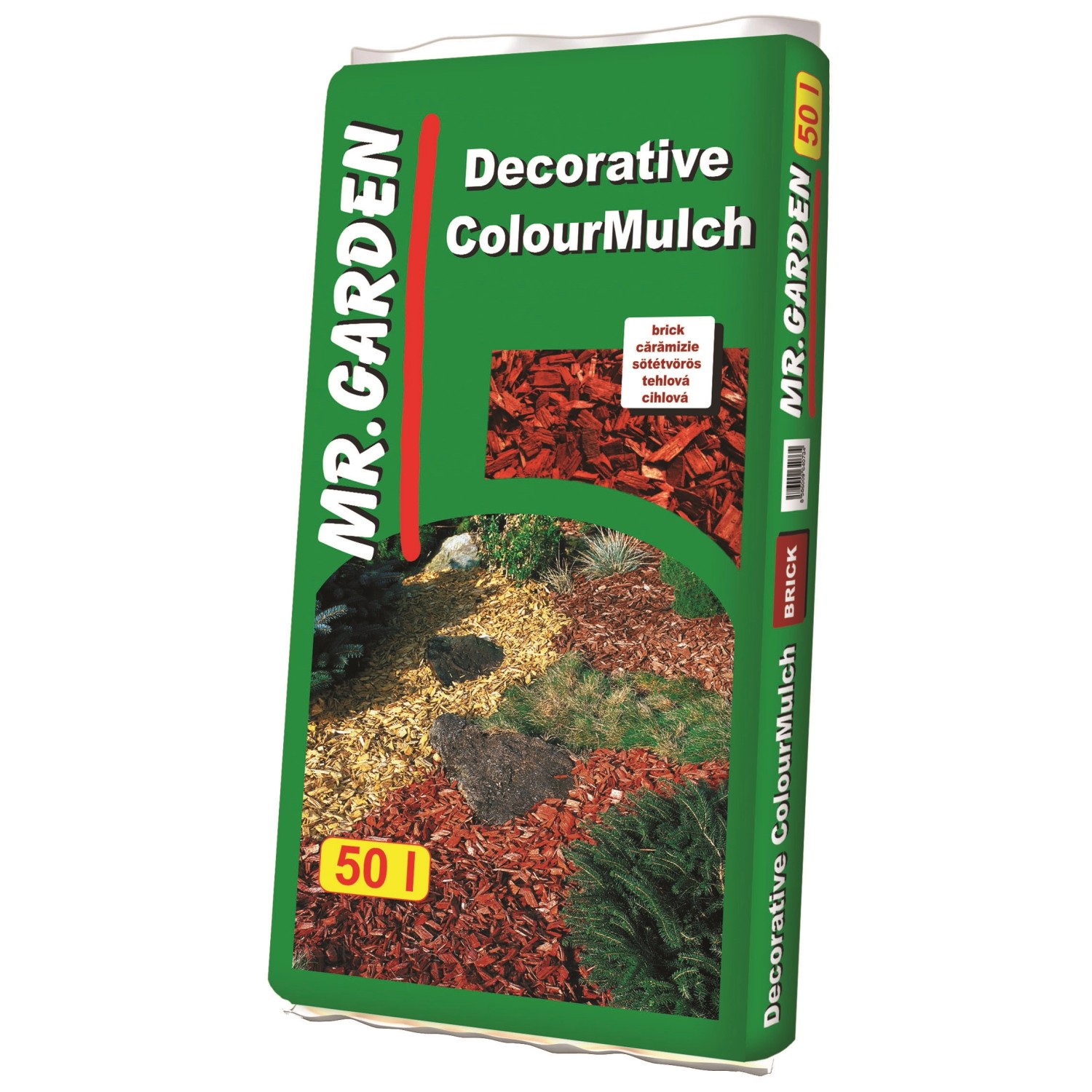 MR.GARDEN Dekorativní barevná mulčovací kůra cihlová 50 l