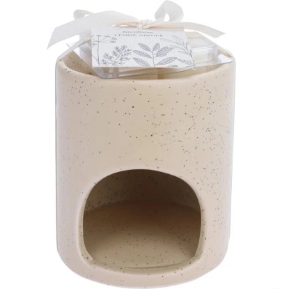 Koopman Aromalampa se 4 ks vonného vosku Citrónový zázvor, pr. 9 x 10 cm