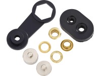 Sada ok pro lanková táhla, žlutá, mosaz, pr. 11,5 mm