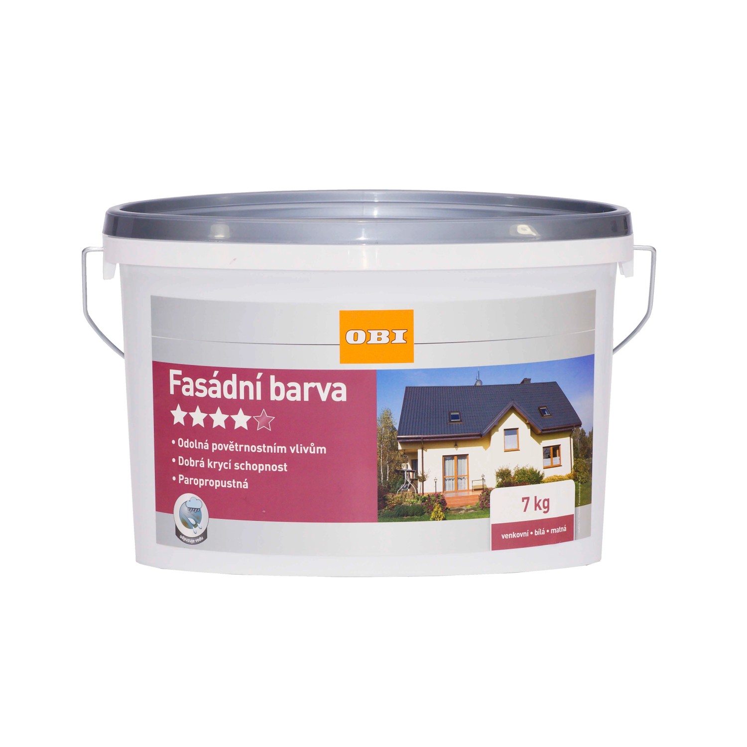 OBI Fasádní barva bílá matná 7 kg