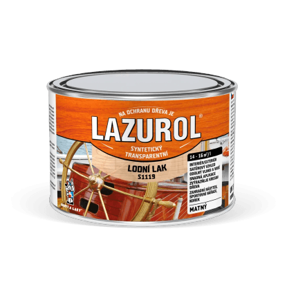 Lazurol Lodní lak S1119 bezbarvý matný, 375 ml