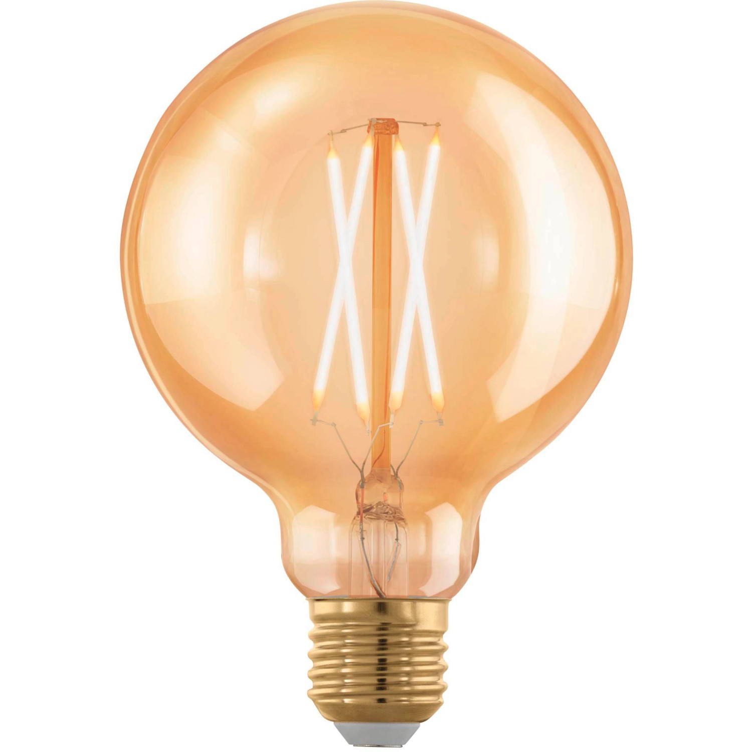 Eglo LED žárovka E27 G95, 4 W, 300 lm, 1700 K, jantarová