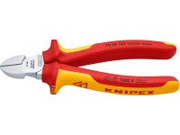 Knipex Boční štípací kleště, chromované, izolované vícekomp.návleky, VDE, 160 mm