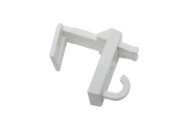 Gardinia Upínací prvek s háčkem bílý, 2 ks Gardinia Upínací prvek s háčkem bílý, 2 ks