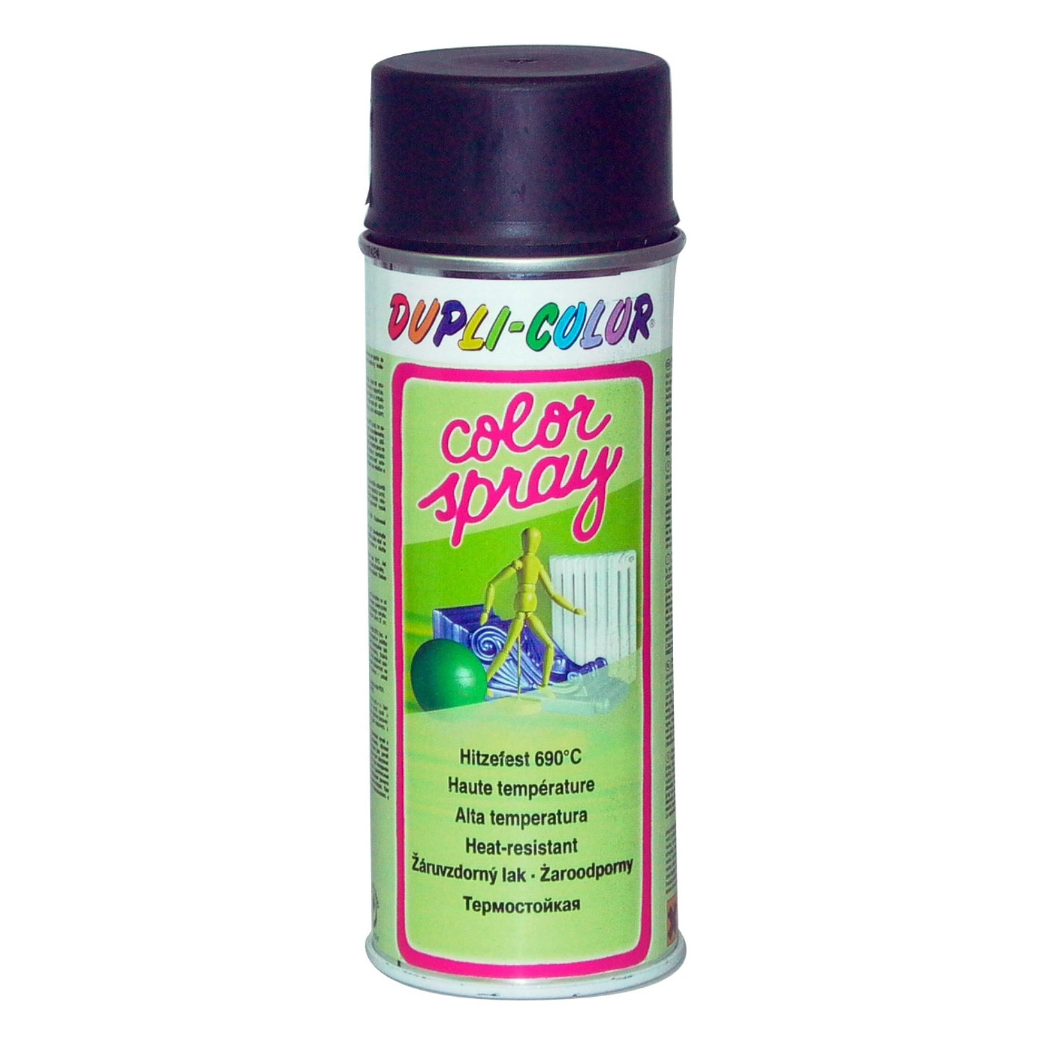 Dupli-Color Žáruvzdorný lak ve spreji COLOR SPRAY 400 ml, černý