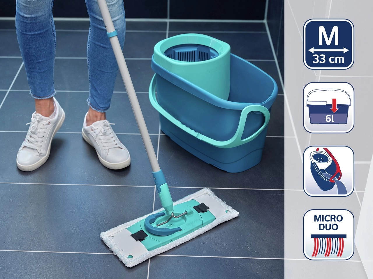Leifheit sada clean twist m ergo zdarma isti na zne i t n podlahy 1