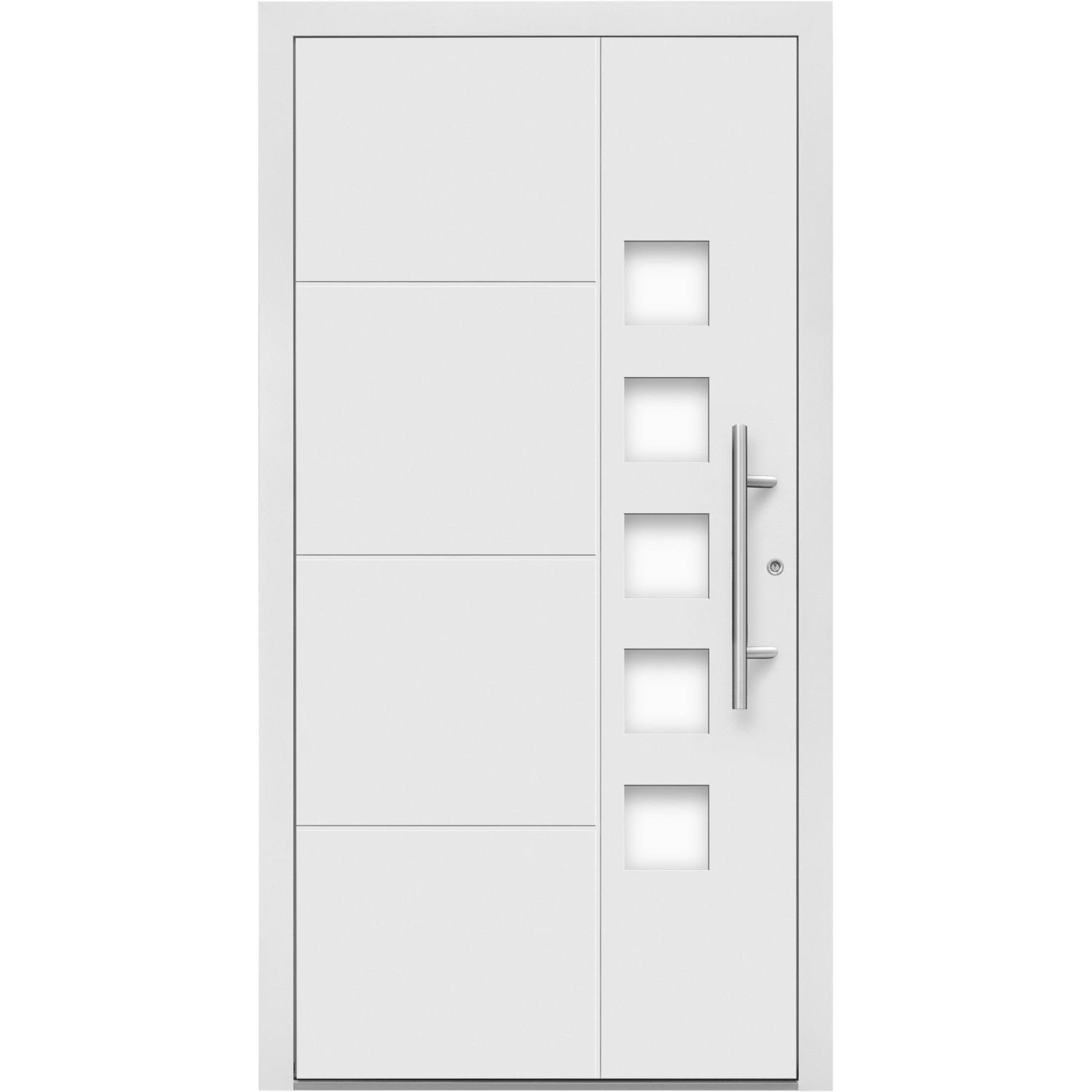 Splendoor Hliníkové vchodové dveře Moderno M520/P, bílé, 110 P